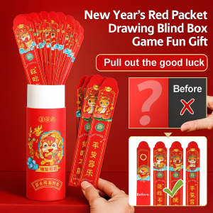 New Year Draw Lottery Blind Box Red Envelope Fun New Year Game Lucky Envelope 红包