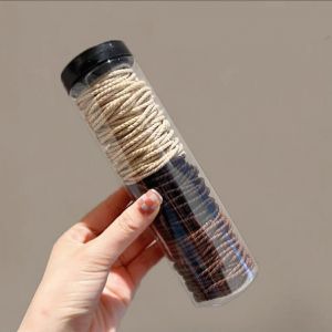 Set 100 dây chun buộc tóc hàn quốc siêu xinh nhiều màu sắc có hộp đựng tiện lợi bền bỉ tái sử dụng nhiều lần