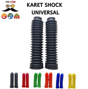 KARET COVER SHOCK MOTOR TRAIL BEBEK MATIK MATIC UNIVERSAL CRF KLX WR WZ KTM SUPERMOTO SUPER MOTO PNP