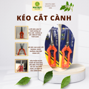 Kéo cắt tỉa cành nhỏ thép không gỉ 180mm – kéo làm vườn cắt lá chồi hoa - MAIHUY SINCE 2008