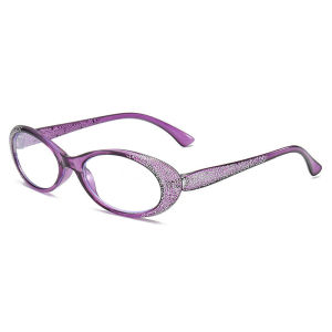 Diamond temperament antiblue light reading glasses for middleaged