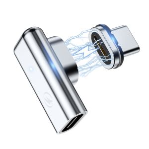 Fonken Bộ Chuyển Đổi Từ Tính Type-C 24 Chân Bộ Chuyển Đổi USB C 40GBS Bộ Chia Dữ Liệu USB 8K HD Sạc Nhanh PD 100W Cho MacBook