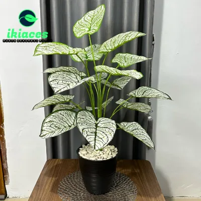 DAUN AGLONEMA JUMBO ARTIFICIAL DAUN KELADI PLASTIK TANAMAN ARTIFISIAL SUDUT RUMAH BUNGA PLASTIK DAUN PALSU HIAS MURAH ARTIFICIAL DEKORASI RUMAH