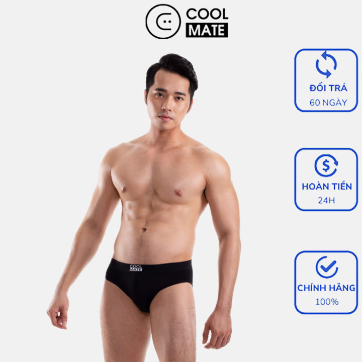 COOLMATE Qu n l t tam gi c nam Brief Bamboo kh ng khu n c 3 m u Lazada.vn