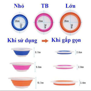 [ Thau gấp gọn ] Thau Trộn Mồi Chậu Đựng Mồi Câu Cá Gấp Gọn Tiện Lợi - TTM4