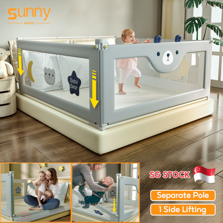 Baby Bed Rail Guard Fence for Queen and King Vertical Lift Bed Baby