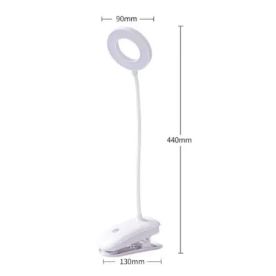 【FORESIGHT】Đèn Học Kẹp Bàn Tích Điện Đọc Sách Pin Sạc 2000mAh 3 Màu Ánh Sách Tăng Giảm Được Độ Sáng