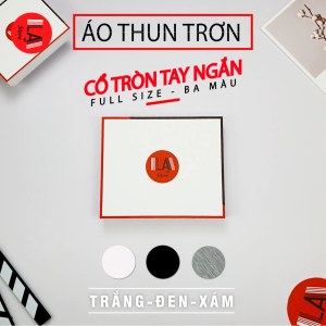 Combo Bộ 3 Áo Thun Màu Trắng Đen Xám LẠ STORE