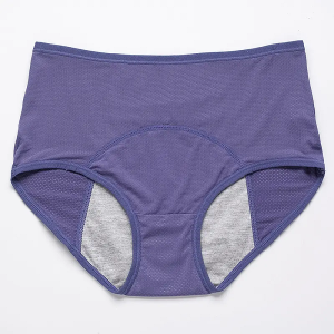Leak Proof Breathable Menstrual Panty With Extended Rise Front Pad Sanitary Underwear