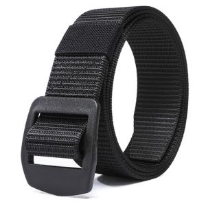 [Chất liệu khóa thắt lưng: Khóa nhựa]Thắt Lưng Nam Vải Canvas - Khóa Tự Động - Chất Nylon - 120Cm