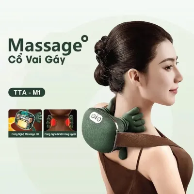 Máy Massage Bàn Tay Túc Thảo An Chườm Nóng Hồng Ngoại Massage Cổ Vai Gáy Giảm Đau Nhức Giảm Đau Mỏi