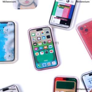 [COD] Millennium 5Pcs 1:12 Dollhouse Miniature Mobile Phone Simulation Smartphone Model Kids Pretend Play Toys Doll House Accessories