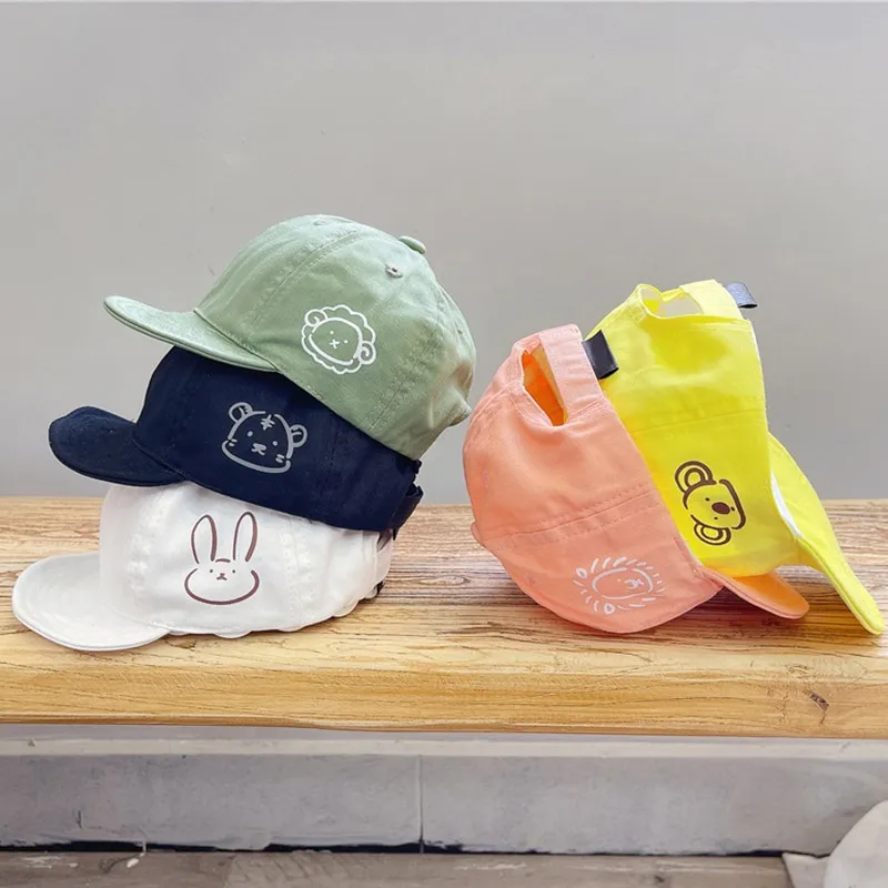 Cartoon Animal Baby Baseball Cap Spring Summer Outdoor Kids Visor