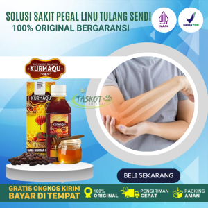 Obat Herbal Asam Urat Rematik Kolesterol Syaraf Kejepit Epilepsi Aman Untuk Anak Maupun Dewasa | Dengan Kurmaqu Sari Kurma Dan Madu Plus Royal Jelly Aman Dikonsumsi Bagi Ibu Hamil dan Anak | Original Produk Bergaransi