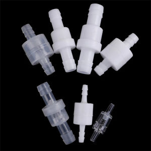 VJ5YE Plastic Durable White For Gas Water For Fuel Air Liquid 4mm / 6mm / 8mm / 12mm Water Stop Valve Valves One-way Lnline Check Valve