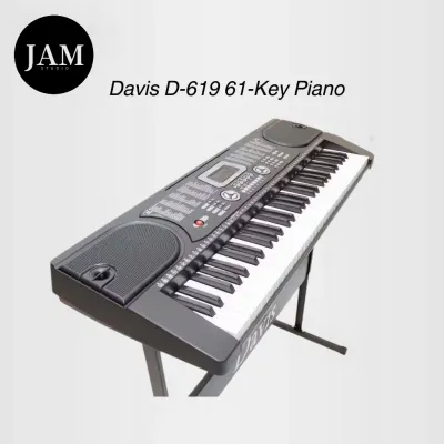 Davis D-619 61-Key Piano with Keyboard Stand