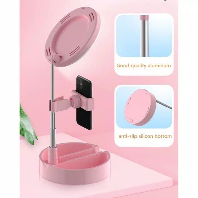 SG Ring Live (210 cm Tripod Plus Ring LIGHT LAMPU