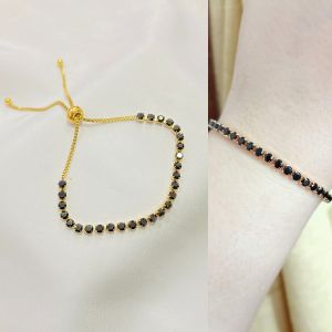 ✨Murah Pol✨ Gelang Serut Titanium Black Diamond Anti Luntur Korean Style GLT160