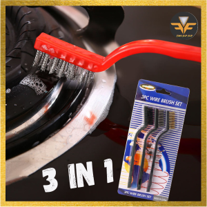 Sikat Kawat Baja Set 3 in 1 Sikat Pembersih Nylon Tembaga Kompor Noda Wire Brush Set Stove 3 in 1