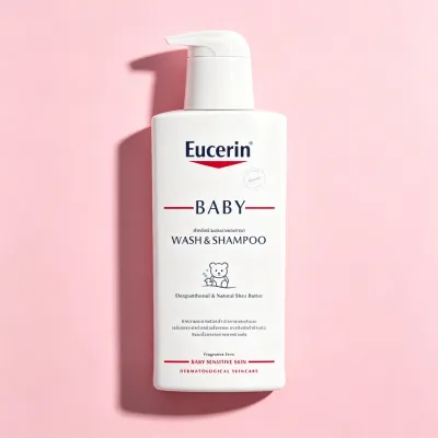 Eucerin pH5 BABY WASH & SHAMPOO 400 ML แชมพูสระผมและสบู่เหลว ทำความสะอาดผิวหน้า ผิวกาย สูตรอ่อนโยน สำหรับเด็ก