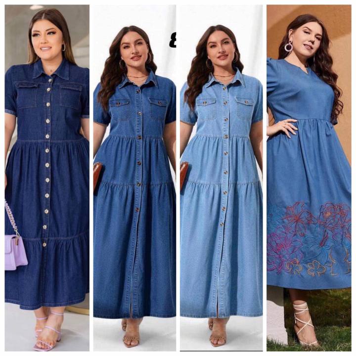 So Sweet Denim Maxi Dress – Queens Kloset, LLC