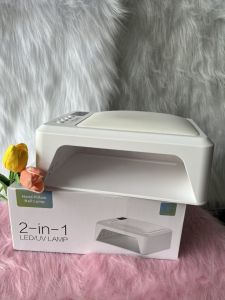 Máy Hơ Gel T8 công suất 72w 60 bóng LED/UV - Máy khoang rộng có đệm kê tay.