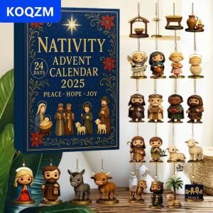 [COD] KOQZM Giáng sinh đếm ngược lịch nhà treo trang trí tiệc 24 ngày giáng sinh chúa Giêsu phiêu lưu lịch sưu tầm