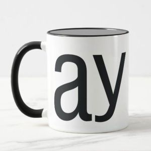 Ly cốc sứ chữ ẶC ỨC HÓ cốc đổi màu thần kỳ in chữ vui nhộn hài hước troll trêu chọc bạn bè