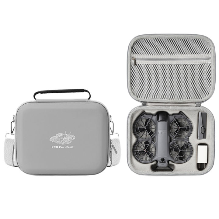SUPRBIRD Custodia per DJI NEO, Borsa da Viaggio Portatile, Borsa per DJI Neo, Impermeabile Borsa di Stoccaggio da Viaggio, Fly More Combo Borsa da Viaggio per Drone RC-N3 Accessori, Grigio