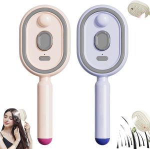 2027 New Electric steam Brush for Hair Electric Steam Brushs for Hair Rechargeable Steam Hair Straightener Detangling Steams Brush Reduce Frizz Nourishes Hairs Anti-Static (Beige*1)