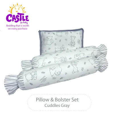 Castle for baby Pillow & Bolster Set Cuddles Gray