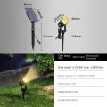 Dual-purpose solar floor mounted spotlights, outdoor ultra bright waterproof lawn lights, landscape garden courtyard tree lights IP65 waterproof. 