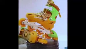 the Skating Shoes Childrens Full Set Boys and Girls Skating Skates Beginners Roller Skates Flash Adjustable Large and Medium Children