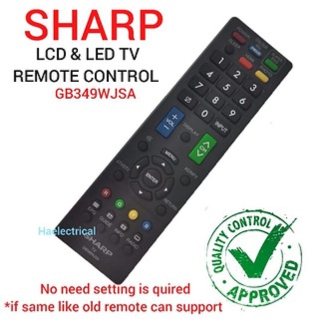 Remote Sharp Led sharp LED & LCD tv remote control | Lazada