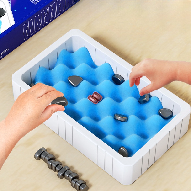 เกมกระดาน 【BermaBaby】จัดส่งมาจากกรุงเทพฯ ของเล่น หมากรุกแม่เหล็ก เกมฝึกสมอง เสริมทักษะการเรียนรู้ Magnetic Chess ของเล่นเสริมทักษะการคิด