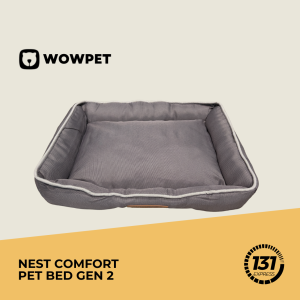 [GEN 2] WOWPET Petfy Love Nest Comfort Pet Bed Waterproof Breathable Anti Slip Durable Oxford Cushion for Dog Cat S M