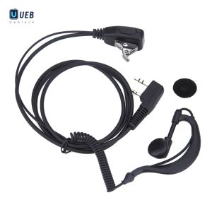 Ueblock✈ 2 PIN Earpiece Headset PTT MIC Interphone Earphone Earpiece 1M Walkie Talkie Earbud Walkie Talkie Headphone for Baofeng