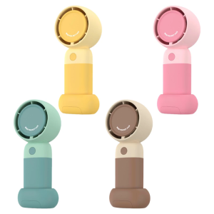 Handheld Pocket Fan USB Rechargeable Cooling Fan with Detachable Base Adjustable Speed Desk Fan for Indoor Outdoor