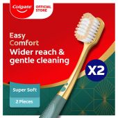 Colgate Easy Comfort Wide Head Super Soft Toothbrush 1s x2