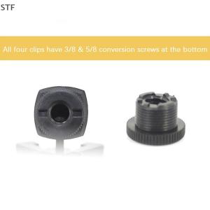 STF ผู้ถือไมโครโฟนมัลติฟังก์ชั่น Universal CLIP Stand หมุนได้ปรับได้