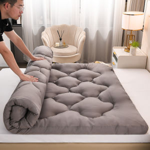 Single/Double/Queen/King Bed Foam Tatami Mattress Topper Thicker 10cm Folding Mattress Comfortable Velvet Tatami Topper Banig