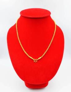 สินค้าใหม่ สร้อยคอทอง 1บาท ยาว 19นิ้ว สินค้าขายดี ชุบเศษทองเยาวราช ชุบทอง100% งานฝีมือจากช่างเยาวราช สินค้าดีมีคุณภาพ