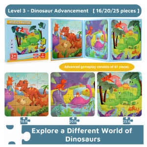 𝑭𝑶𝑹𝑴𝑰𝑵𝑫𝑺 Early Learning | Magnetic Leveled Puzzle | Jigsaw Folding Puzzle Book Interactive Game