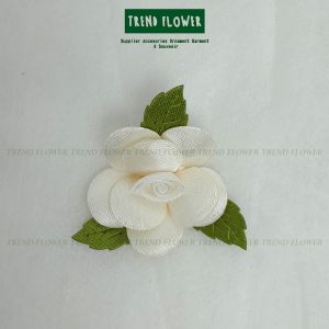 Bunga Kain Putih Tul Mutiara mewah cantik  aksesoris hiasan souvenir hampers