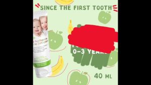 SPLAT BABY Apple-Banana Toothpaste + Finger-tip toothbrush(Ages 0-3)40ml Natural Ubat Gigi Bayi Selamat ditelan 天然宝宝牙膏