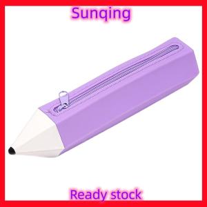 SQ Stationery [Flash Sale] Silicone bút túi trường hợp hộp thả stuffers dễ thương sáng tạo kẹo màu công suất lớn dây kéo tổ chức Lưu trữ túi hộp đẹp Quà Tặng