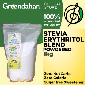 Greendahan Stevia Blend (with Erythritol) Powdered 2x sugar Sweetness 1kg - Keto friendly SweetenerNO MALTODEXTRIN