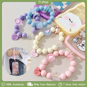 New Love Mobile Phone Lanyard Macaron Colorful Hand-beaded Japanese and Korean Anti-lost Lanyard