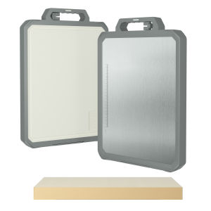 Joyurney Antibacterial Chopping Board 316 Stainless Steel Cutting Board Double Side Set Kitchen