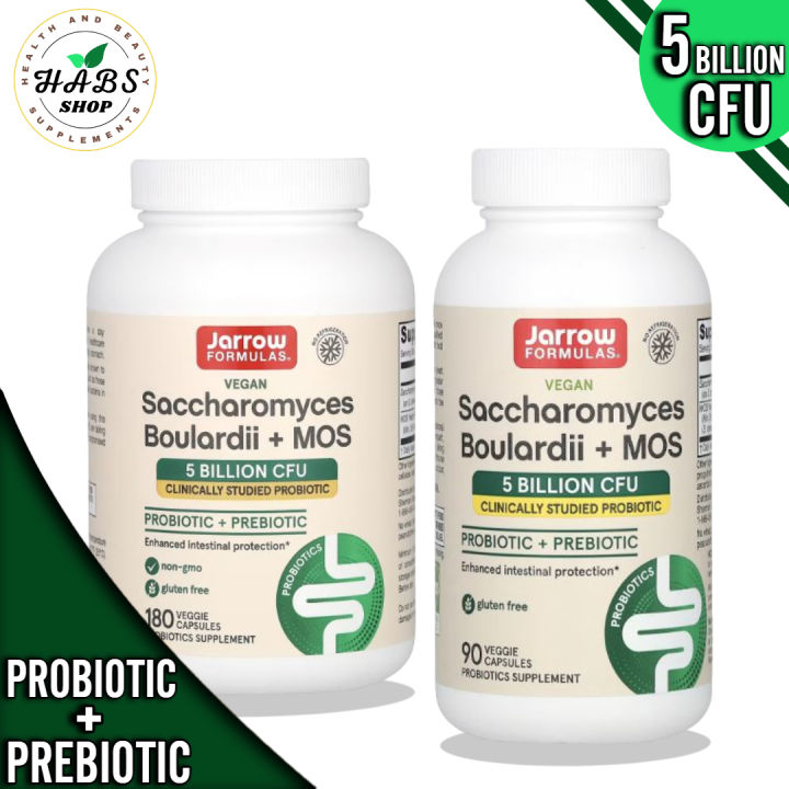 Jarrow formulas saccharomyces boulardii plus mos 5 billion 180 veg caps